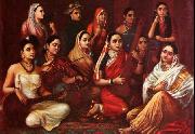 Raja Ravi Varma Galaxy of Musicians oil painting on canvas